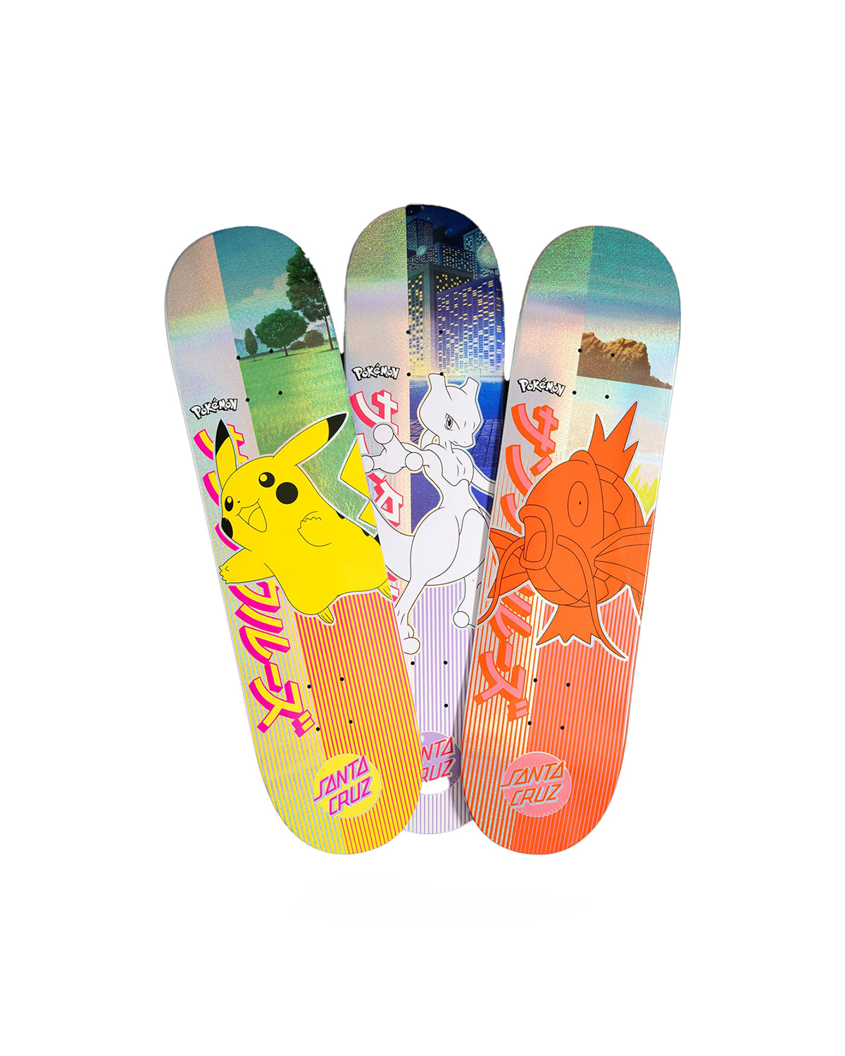 Santa Cruz x Pokémon Blind Bag Skateboard Behind The Pines - Main Image