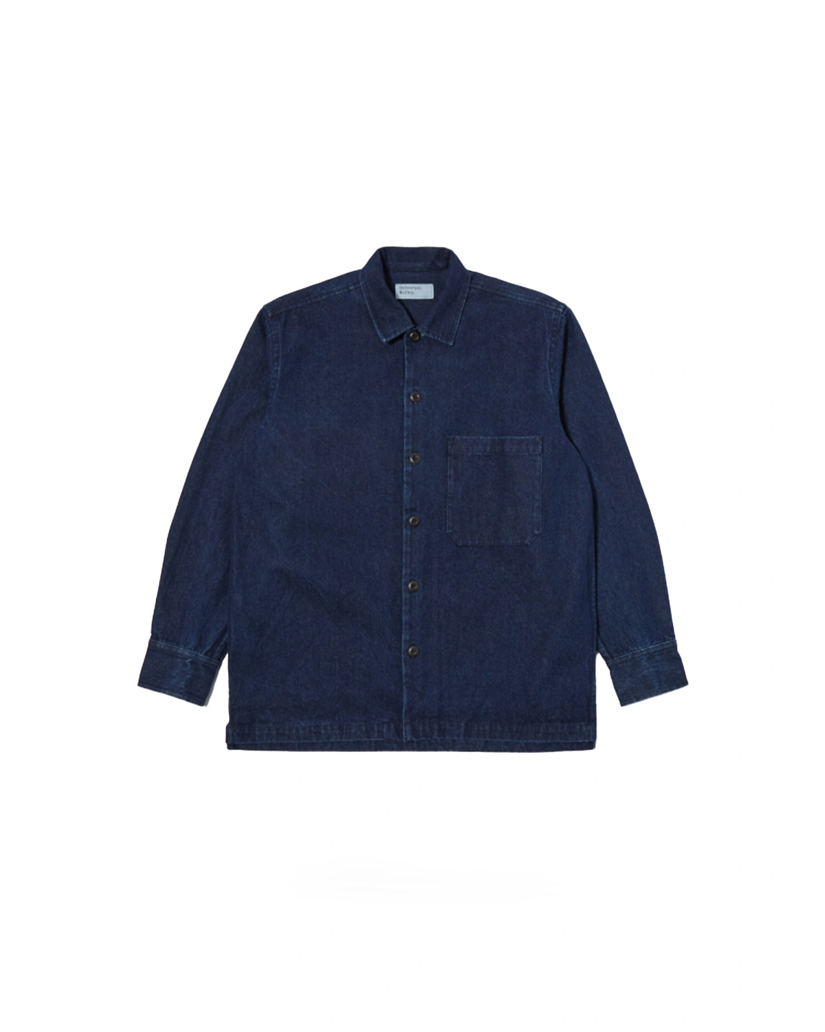 トップス Fatigue Shirt - Denim Twill Shirting Universal Works Work Denim Fatigue Shirt Indigo – Behind The Pines