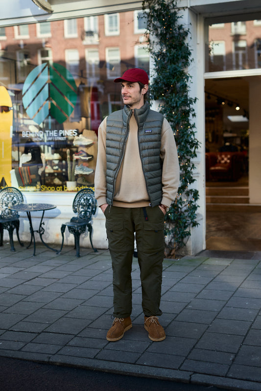 Patagonia outdoor gear lifestyle shot – Behind The Pines