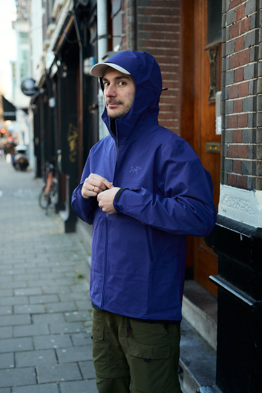 Arc'teryx premium outdoor jacket lifestyle shot – Behind The Pines