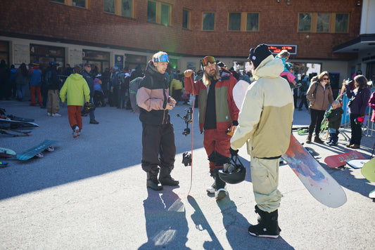 Behind The Pines crew layering outerwear at Hintertux glacier – Behind The Pines