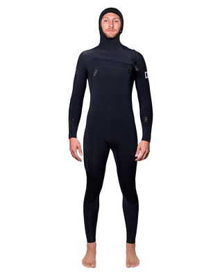 CKTH Double Zero by XIIIG Winterleaf Series Hooded 5/4mm Fullsuit Black Wetsuit