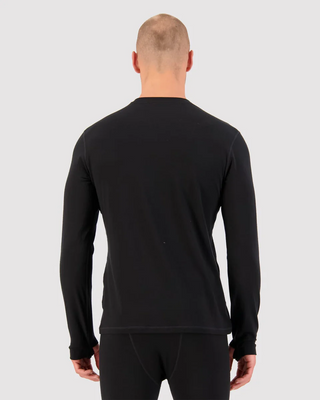 Mons Royale Mens Cascade Merino Wool Longsleeve Black