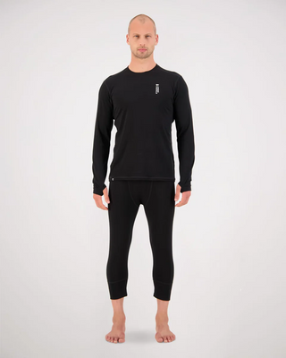 Mons Royale Mens Cascade Merino Wool Longsleeve Black