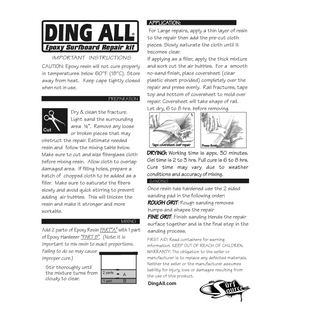 Ding All Epoxy Repair Kit