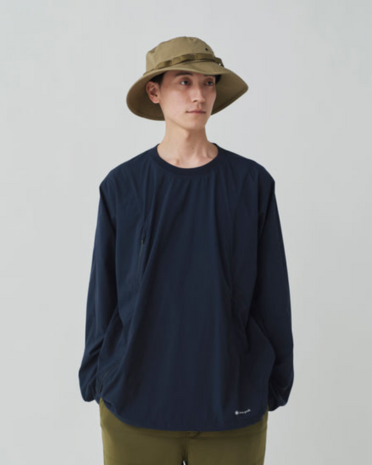 Snow Peak Shadow Ripstop Pullover Dark Blue