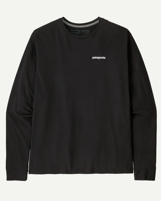 Patagonia L/S P-6 Logo Responsibili-Tee Black