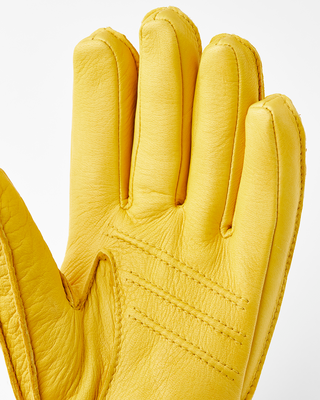 Hestra Deerskin Primaloft Rib Natural Yellow