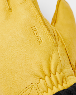 Hestra Deerskin Primaloft Rib Natural Yellow