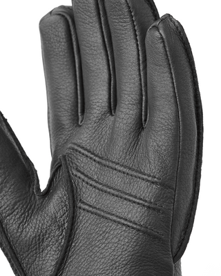 Hestra Deerskin Primaloft Rib Black