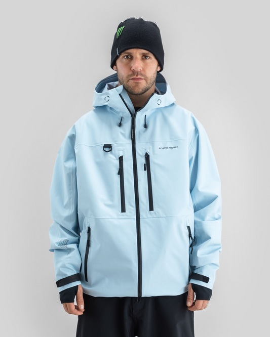 Beyond Medals Pro Tech Jacket 3L Light Blue – front view