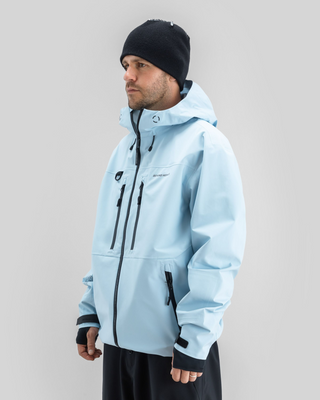 Beyond Medals Pro Tech Jacket 3L Light Blue – three-quarter view