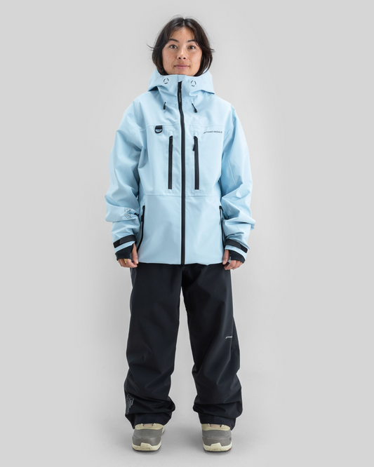 Beyond Medals Pro Tech Jacket 3L Light Blue – full-length view