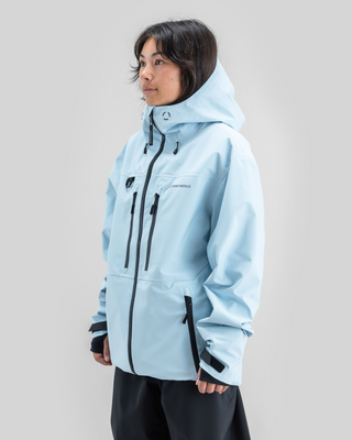 Beyond Medals Pro Tech Jacket 3L Light Blue – three-quarter view