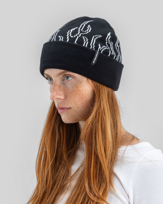 Beyond Medals 00s Flame Beanie Black