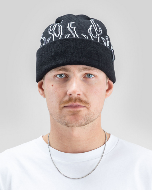 Beyond Medals 00s Flame Beanie Black