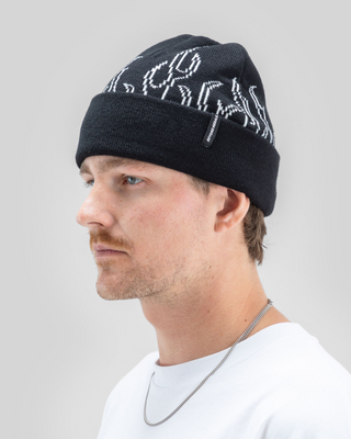 Beyond Medals 00s Flame Beanie Black