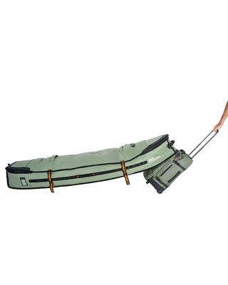 FCS Travel 3 Wheelie Shortboard / Fish Board Bag GO-Light