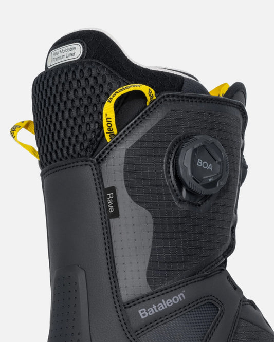 Bataleon Rave Women's Double BOA Black 2026 Snowboard Boots