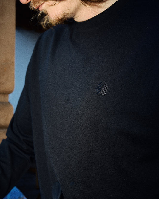 Behind The Pines Comfort Layer Merino Sweater 260 Black