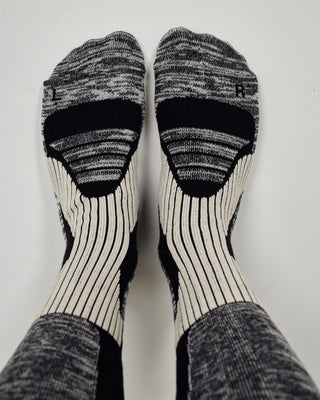 Behind The Pines Performance Lightweight Snow Sock Merino Black Noir