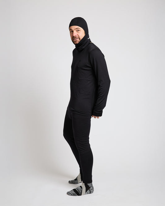 Behind The Pines Performance Merino Clava Black