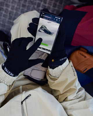 Behind The Pines Performance Merino Liner Gloves Black