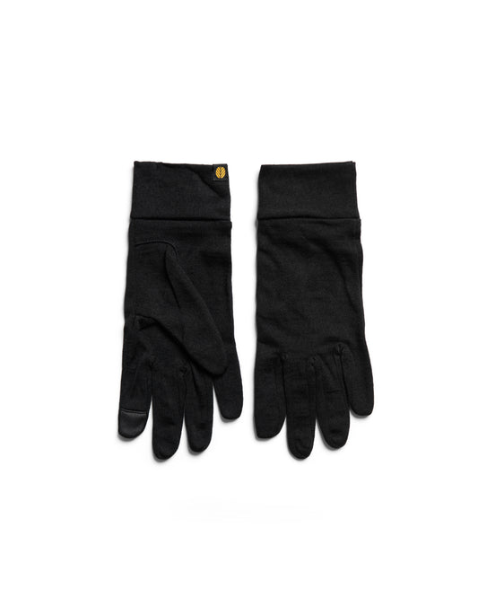 Behind The Pines Performance Merino Liner Gloves Black