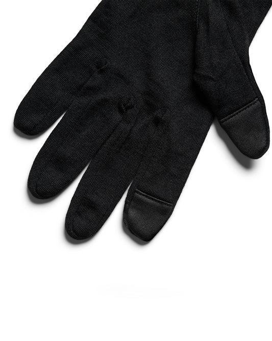 Behind The Pines Performance Merino Liner Gloves Black