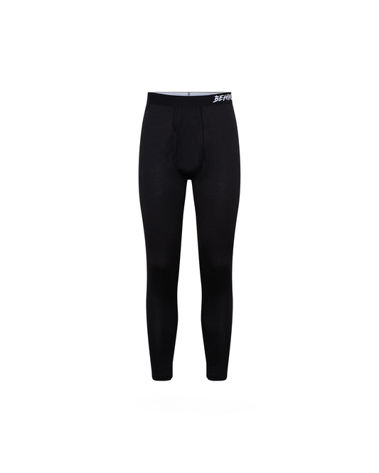 Behind The Pines Performance Base Layer Merino Pants 190 Black
