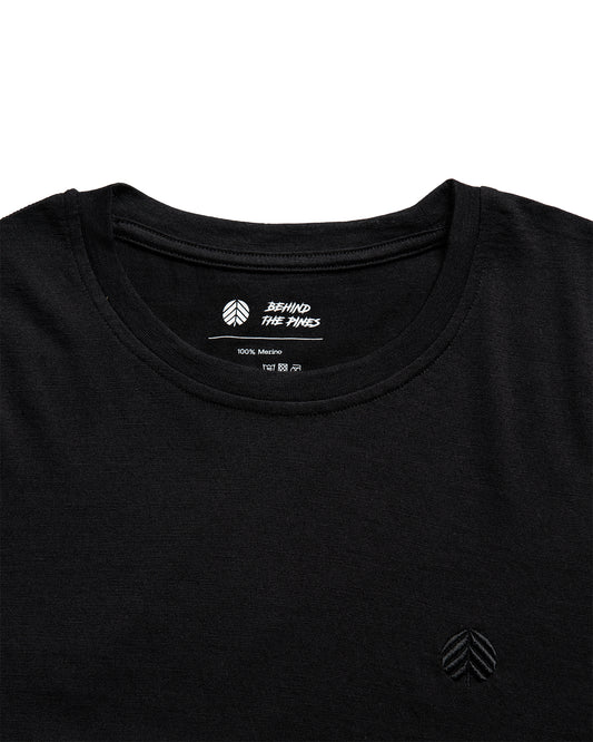 Behind The Pines Performance Base Layer Merino L/S Shirt 190 Black