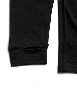 Behind The Pines Performance Base Layer Merino L/S Shirt 190 Black