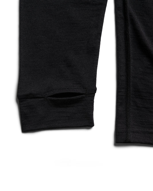Behind The Pines Performance Base Layer Merino L/S Shirt 190 Black