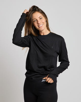 Behind The Pines Performance Base Layer Merino L/S Shirt 190 Black