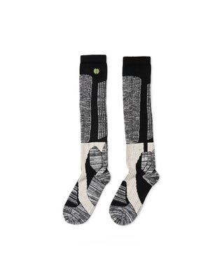 Behind The Pines Performance Lightweight Snow Sock Merino Black Noir