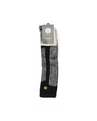 Behind The Pines Performance Lightweight Snow Sock Merino Black Noir