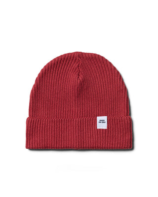 Behind The Pines Fisherman Beanie Dark Red