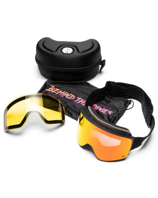 Behind The Pines Nimbus Matte Black White / Vesuvius Red