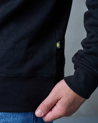 Behind The Pines Organic Heavy Crewneck Black