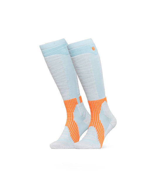 Behind The Pines Performance Snow Sock Merino Blues Heritage