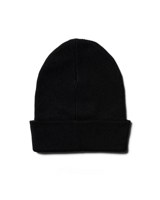 Behind The Pines Rib Beanie Black