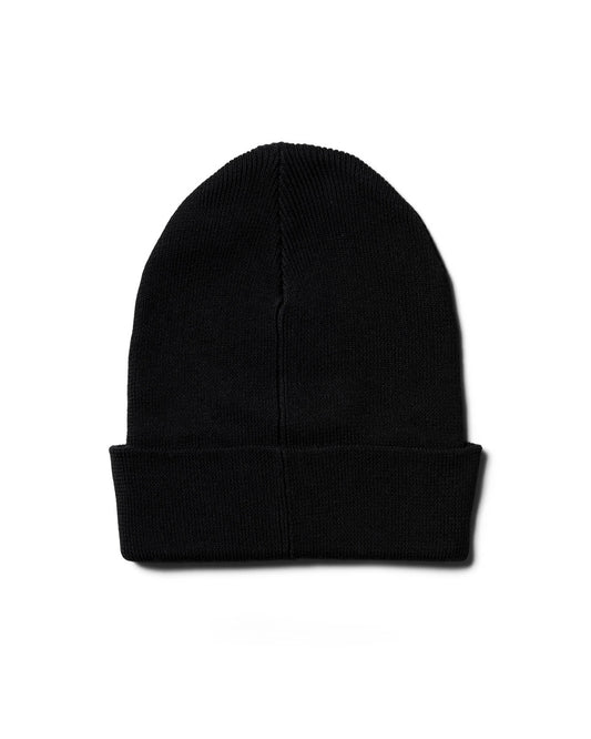 Behind The Pines Rib Beanie Black