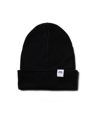 Behind The Pines Rib Beanie Black