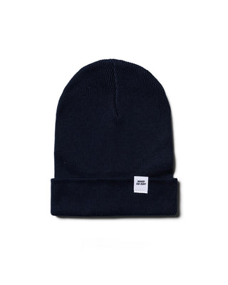 Behind The Pines Rib Beanie Navy