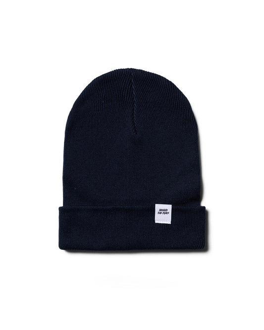 Behind The Pines Rib Beanie Navy