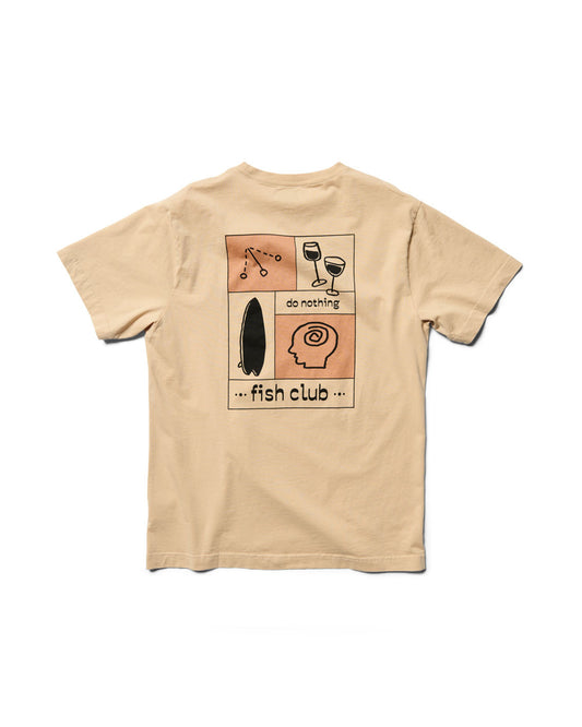 Behind The Pines x B.R.A.S.C.O Do Nothing Fish Club Tee Creme