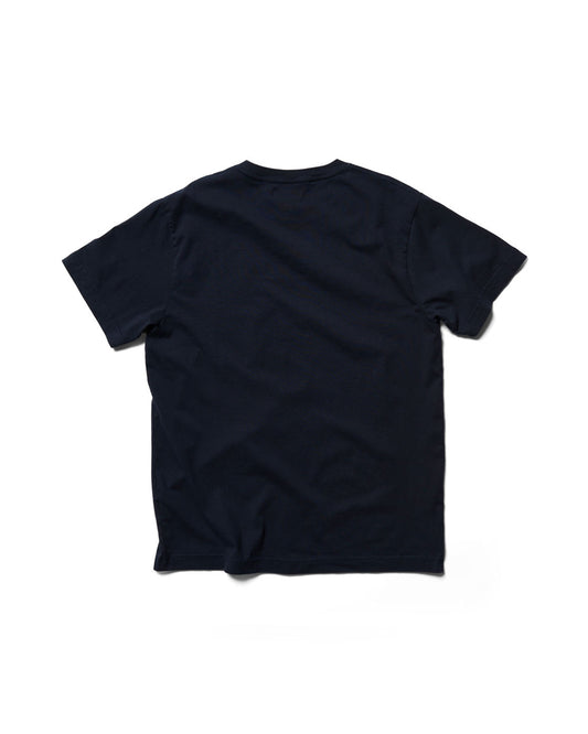 Behind The Pines x B.R.A.S.C.O Embroided Fish Club Tee Navy