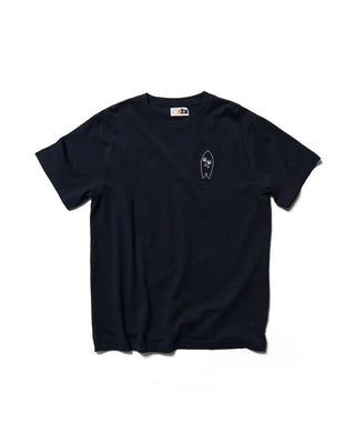 Behind The Pines x B.R.A.S.C.O Embroided Fish Club Tee Navy