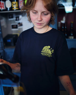 Behind The Pines x La Dilettante Backprint Tee Navy