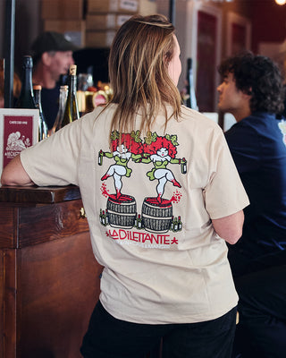 Behind The Pines x La Dilettante Backprint Tee Sand